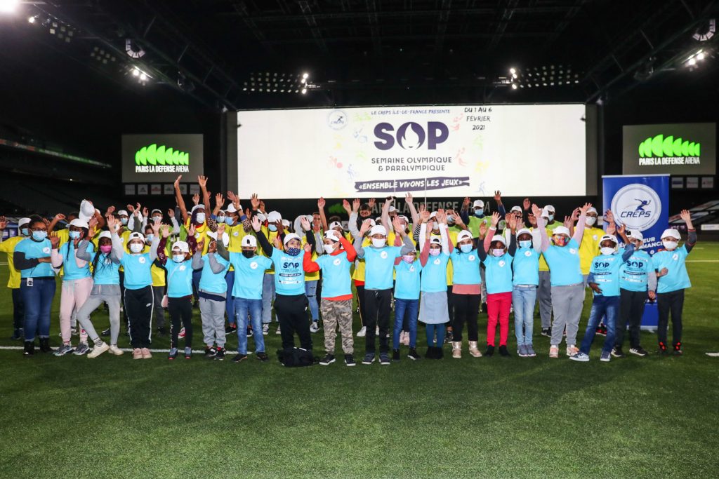 Les jeunes de Nanterre en visite à Paris La Défense Arena pour la semaine olympique et paralympique