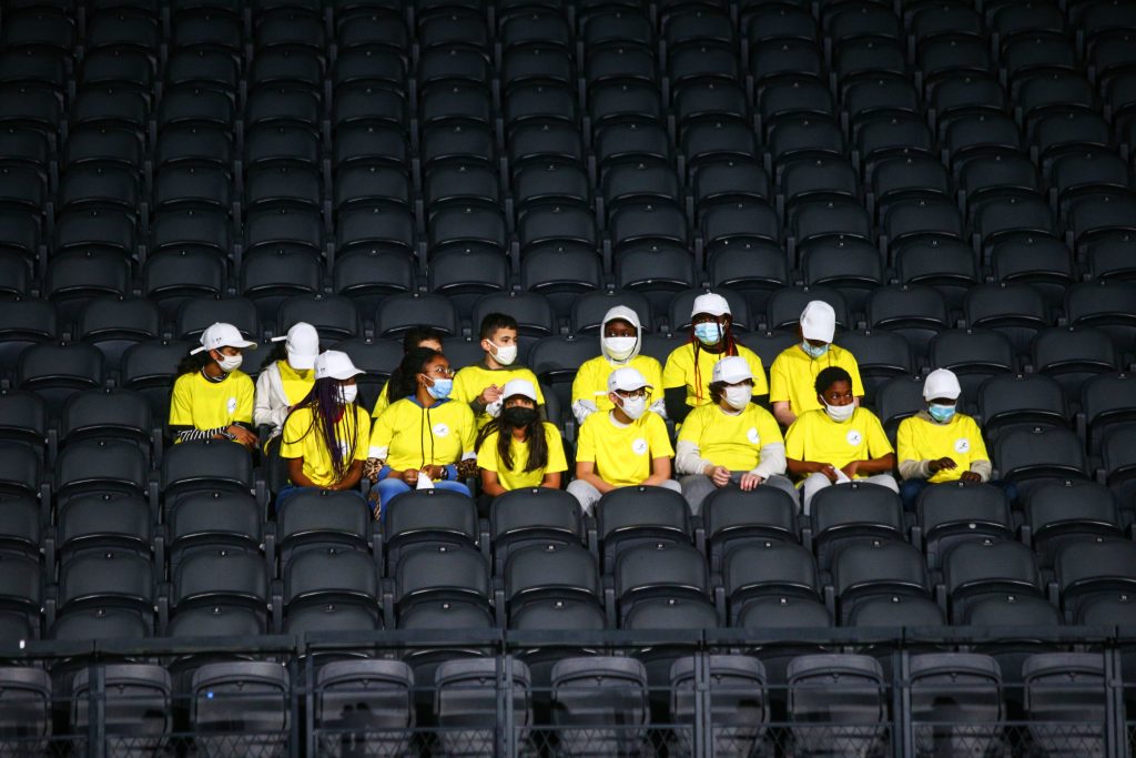 Les jeunes de Nanterre en visite à Paris La Défense Arena pour la semaine olympique et paralympique