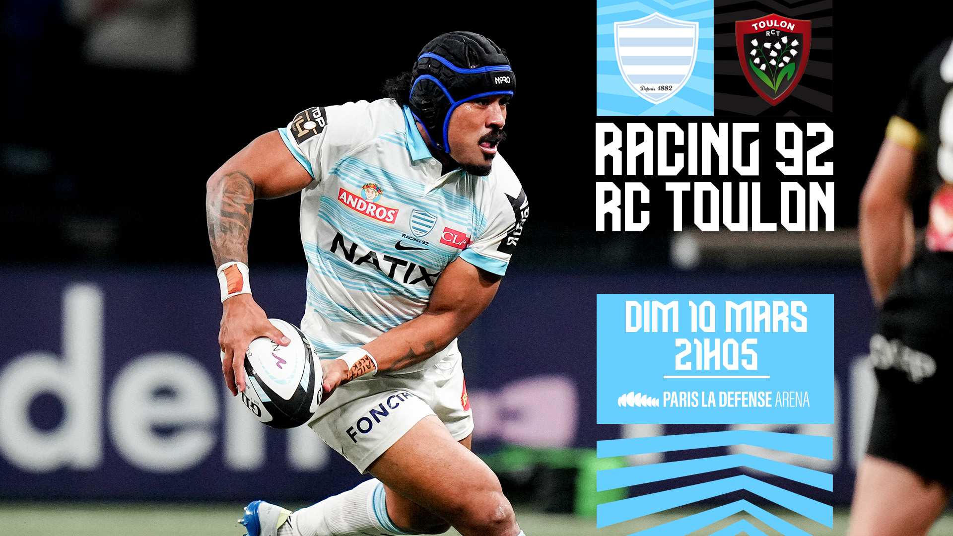Racing 92 / RC Toulon Préparez votre venue Paris La Défense Arena
