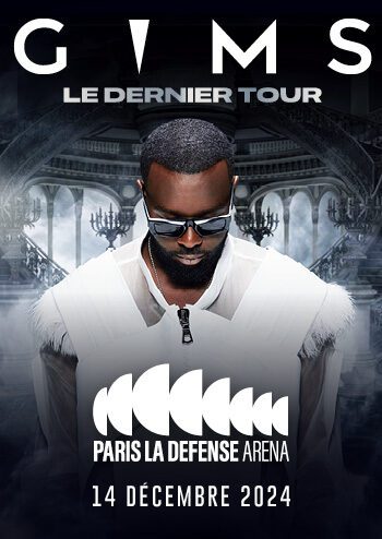 affiche du concert de gims à paris la défense arena