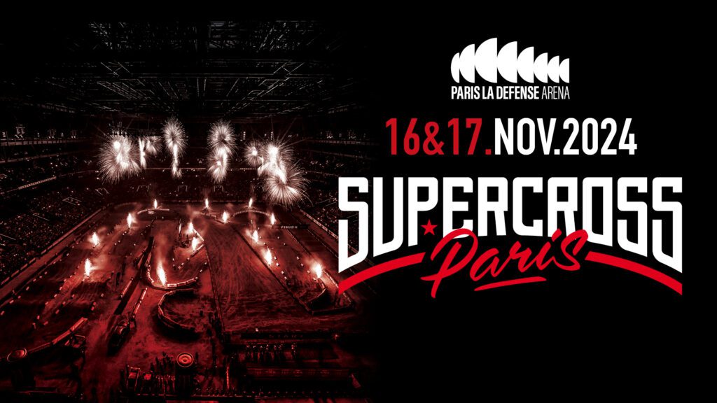 affiche de l'édition 2024 du supercross de paris