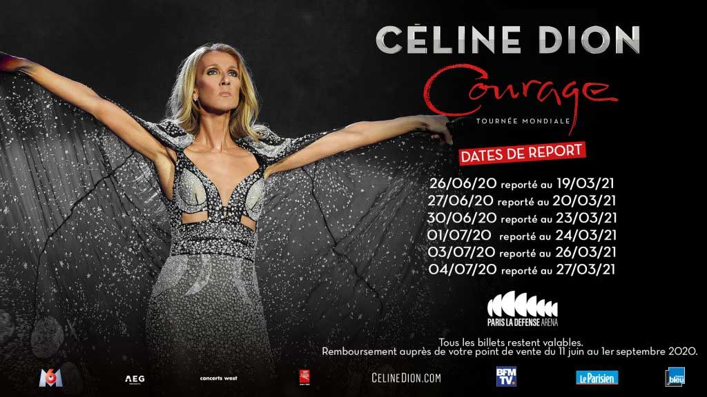 Céline Dion annonce les dates de report de ses concerts à Paris La