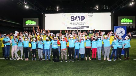 Les jeunes de Nanterre en visite à Paris La Défense Arena pour la semaine olympique et paralympique