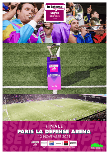 Affiche de l'IN Extenso Supersevens à Paris La Défense Arena, 2e édition