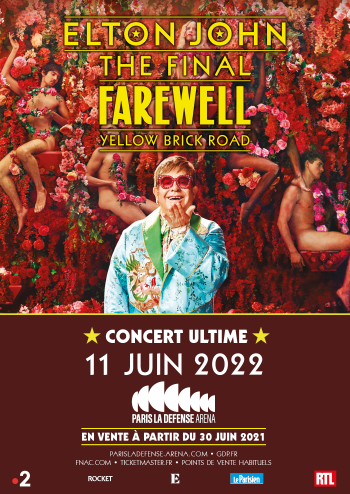 Elton John en concert à Paris La Défense Arena en juin 2022