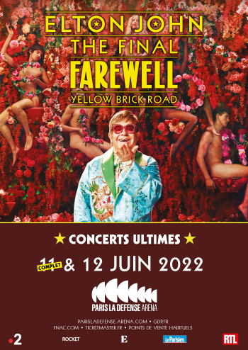 Elton John en concert à Paris La Défense Arena en juin 2022