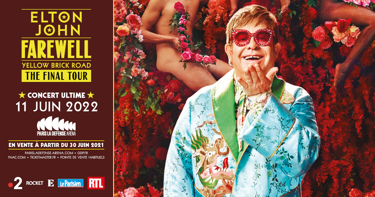 Elton John, l'ultime concert en France à Paris La Défense Arena