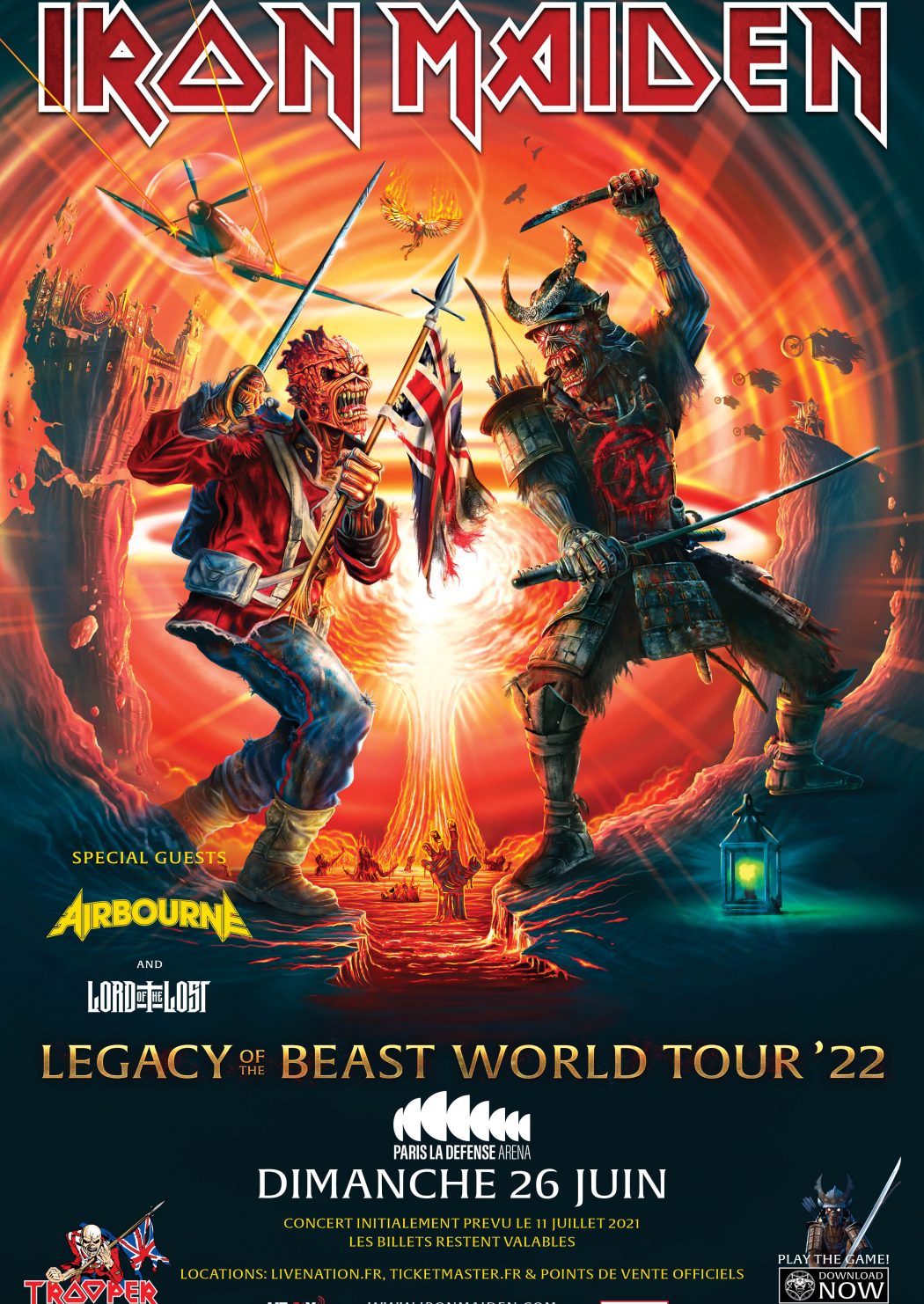 IRON MAIDEN Paris La Défense Arena