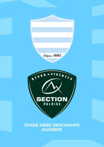 affiche du match racing 92 section paloise