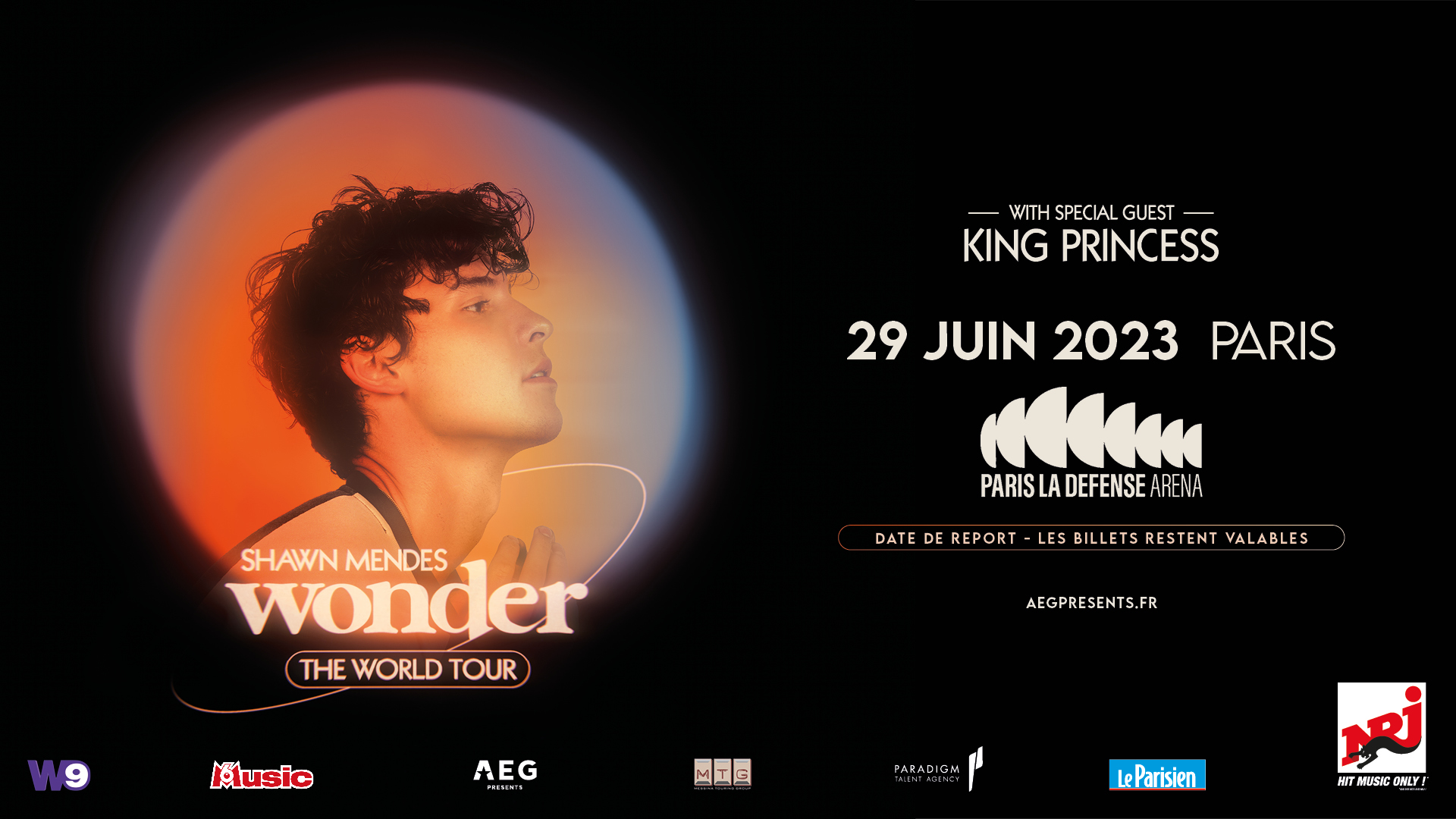 LE CONCERT DE SHAWN MENDES REPORTÉ EN JUIN 2023 Paris La Défense Arena