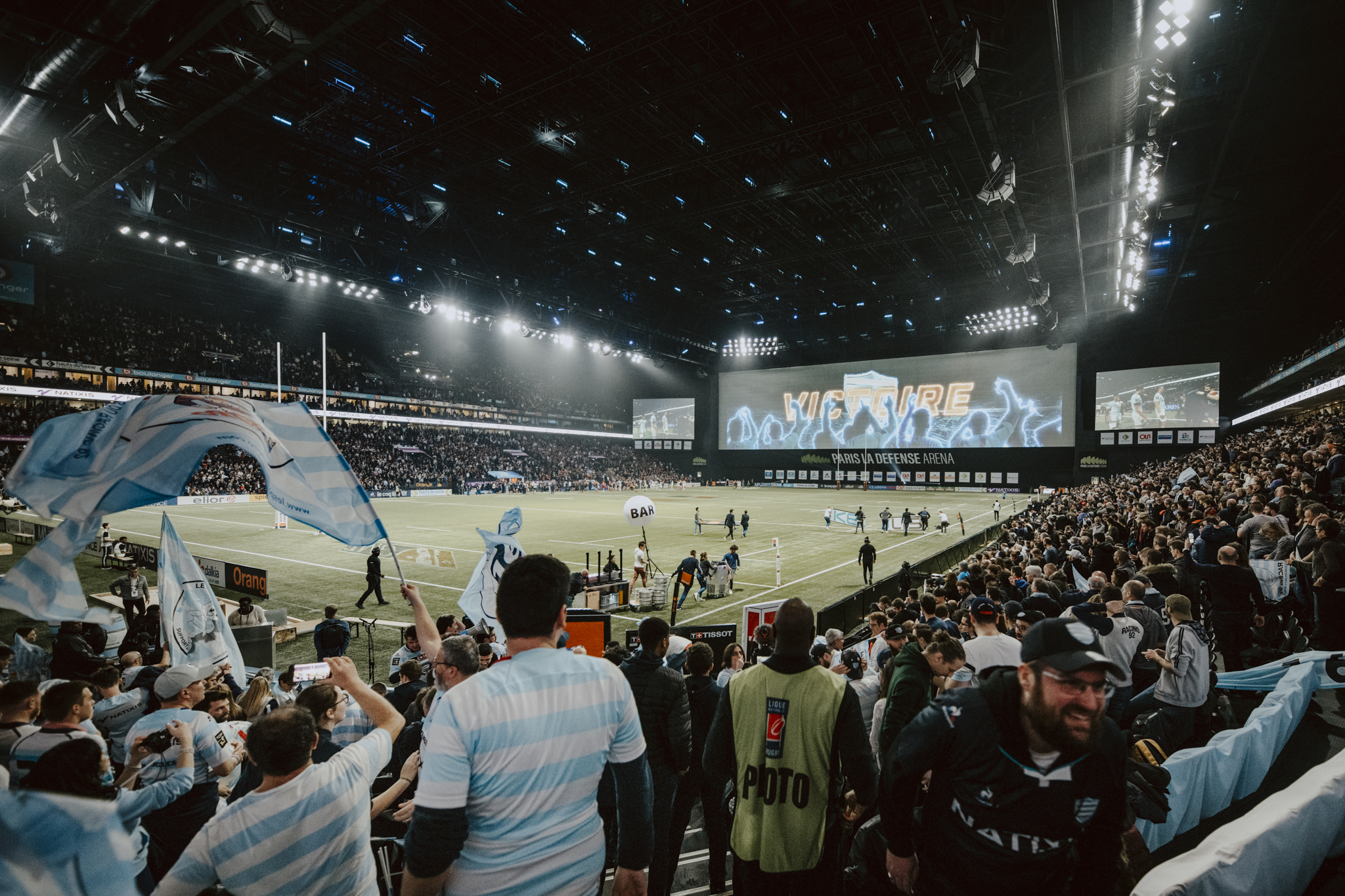 Le Racing 92 à Paris La Défense Arena