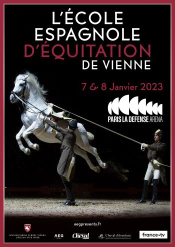 affiche l'école espagnole d'équitation de vienne spectacle paris la defense arena