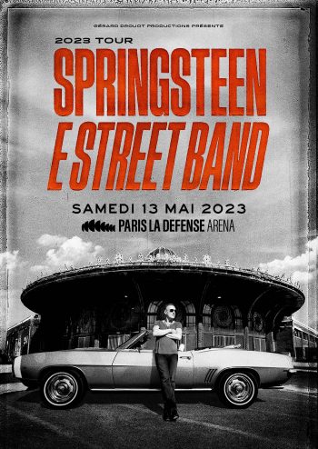affiche Bruce Springsteen concert paris la defense arena
