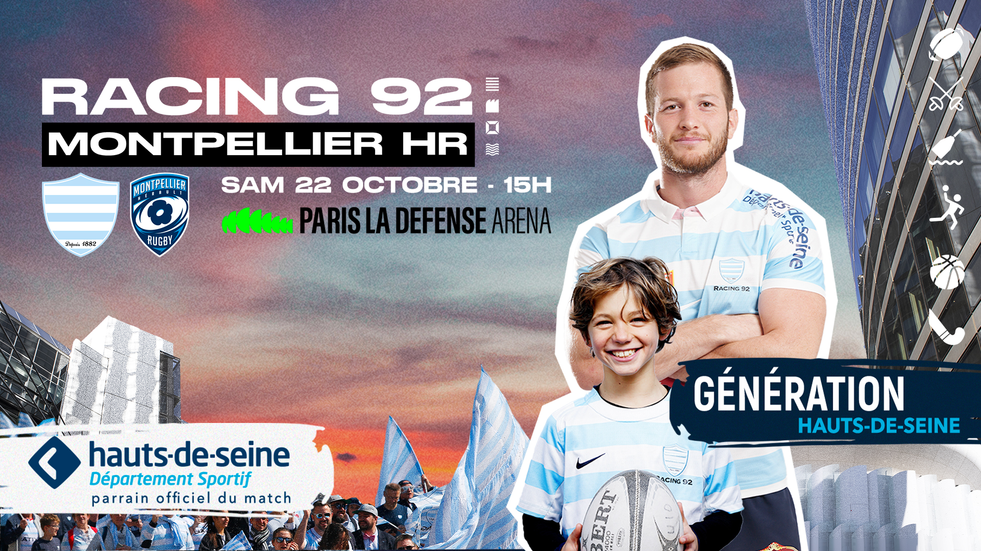RACING 92 / LOU RUGBY PRÉPAREZ VOTRE VENUE Paris La Défense Arena
