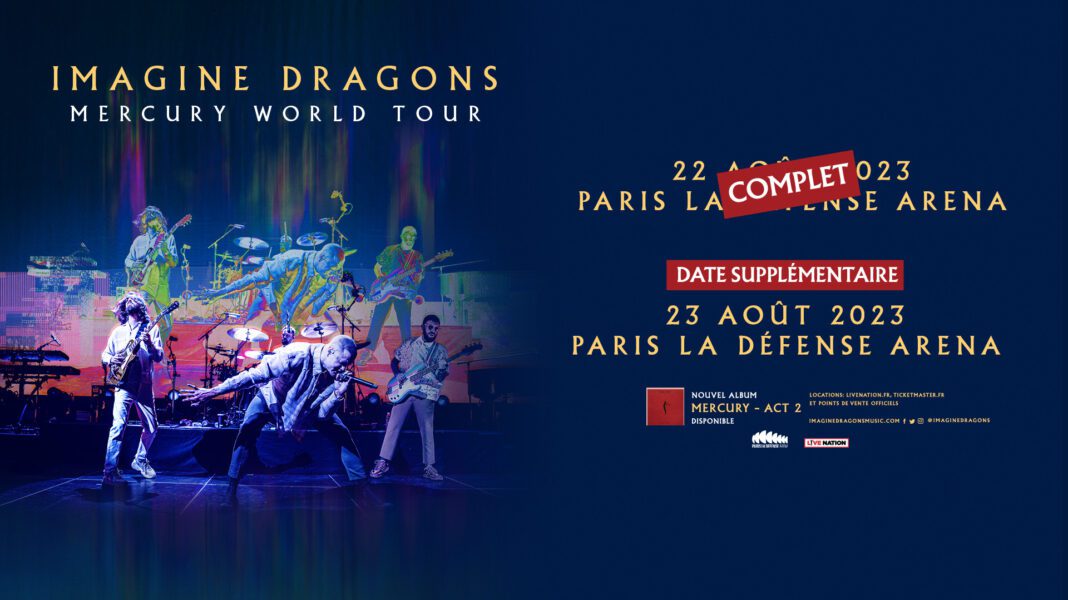 IMAGINE DRAGONS Paris La Défense Arena Concert 2023