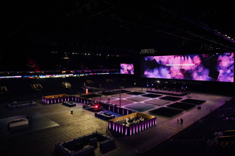 photo d'un événement corporate à paris la defense arena