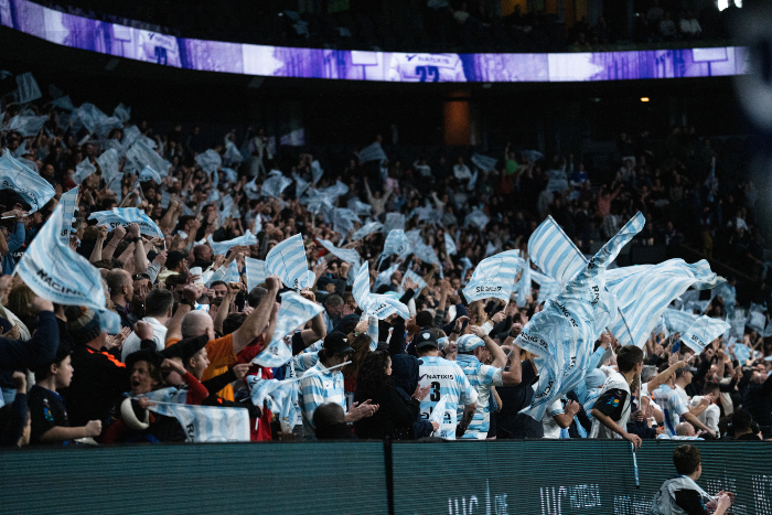 RACING 92 mêlée ciel et blanc