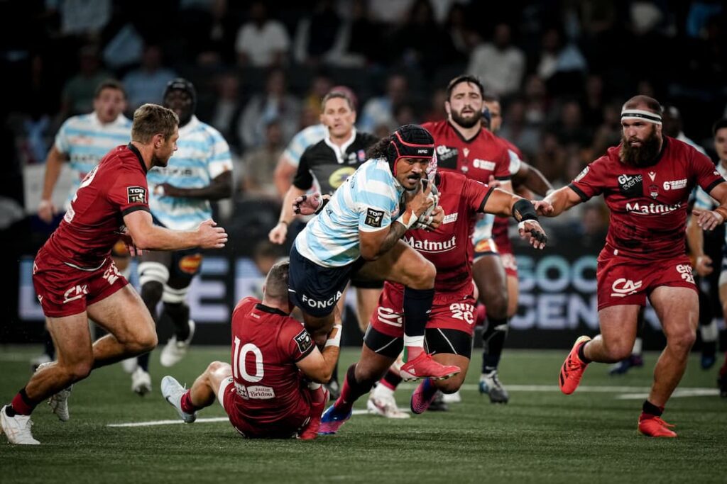 photo du match racing 92 lou rugby à paris la défense arena