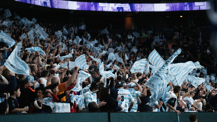 RACING 92 mêlée ciel et blanc