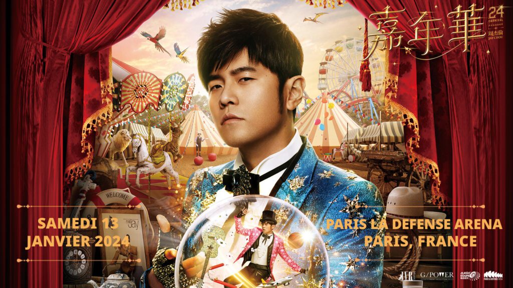 Affiche du concert de jay chou à paris la défense arena