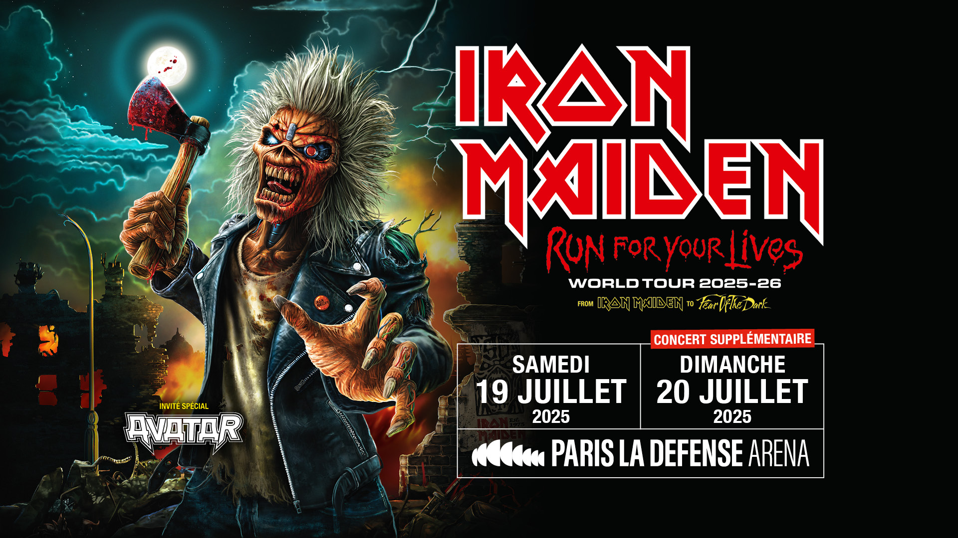 IRON MAIDEN Concert Paris La Défense Arena Infos & tickets