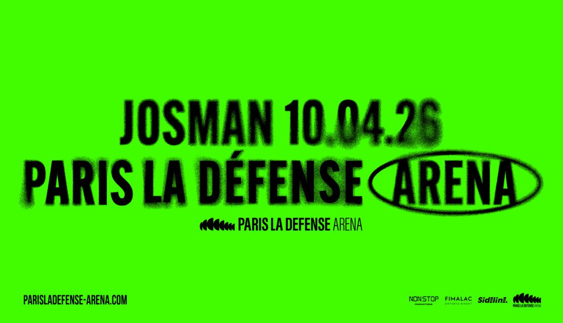 Affiche du concert de Josman le 10 avril 2026 à Paris La Défense Arena