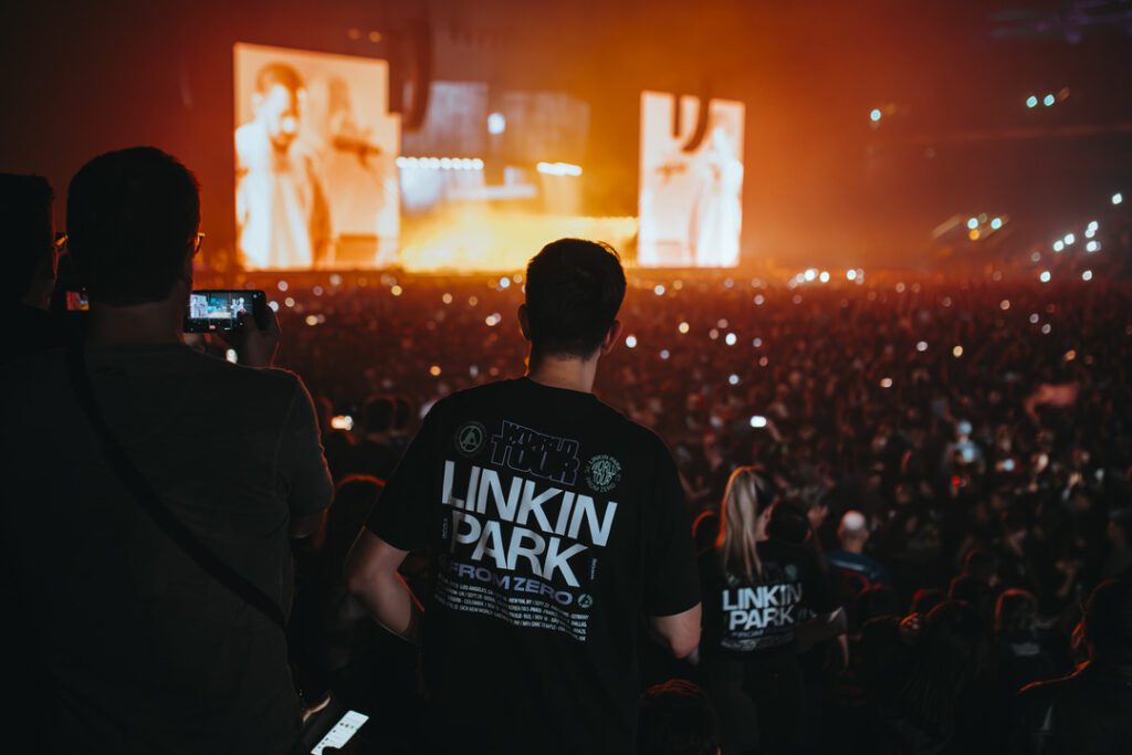 photo du concert de linkin park à paris la defense arena