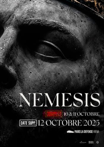 Affiche du concert de Booba le 10,11 et 12 octobre à Paris La Défense Arena