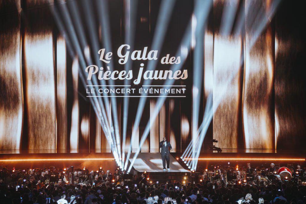 Photo de Teddy Riner au Gala des Pièces Jaunes 2025 à Paris La Défense Arena