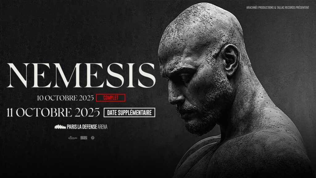 affiche du concert de Booba les 10,11 et 12 octobre 2025 à Paris La Défense Arena