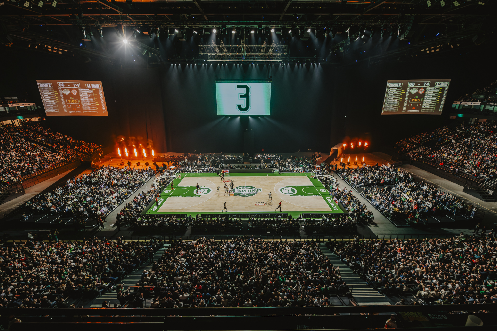 Photo du match Nanterre 92 vs. Gravelines à Paris La Défense Arena