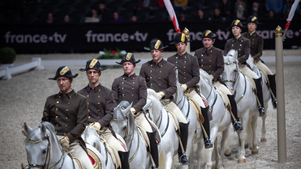 À Montpellier, les lipizzans de l'École d'Équitation espagnole de Vienne en représentation