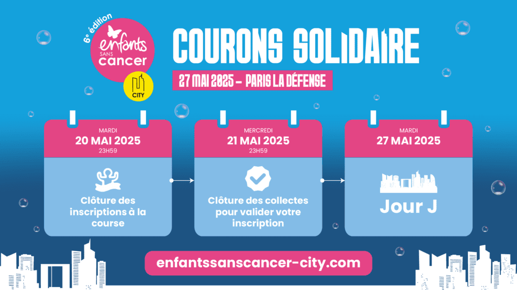 horaires clé run for margo imagine for margo course solidaire affiche paris la défense arena