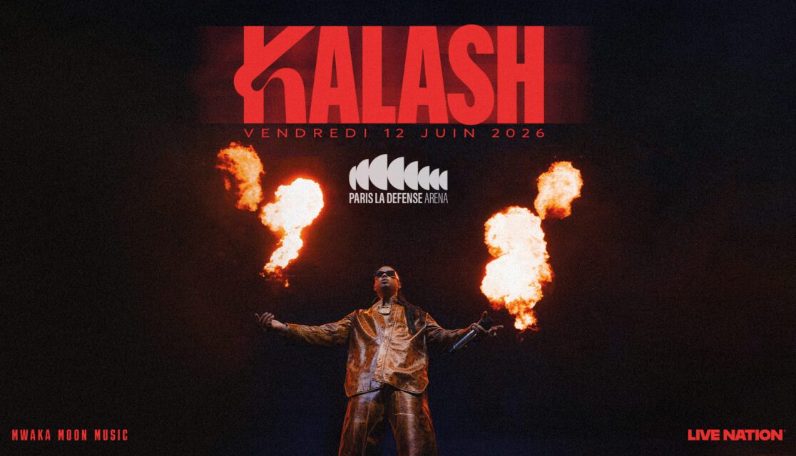 Affiche concert de Kalash le 12 juin 2026 à Paris La Défense Arena