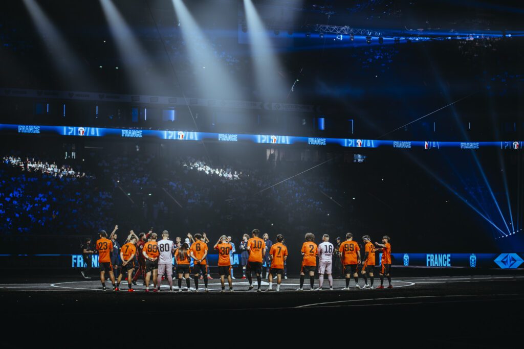 Rassemblement joueurs milieu de terrain