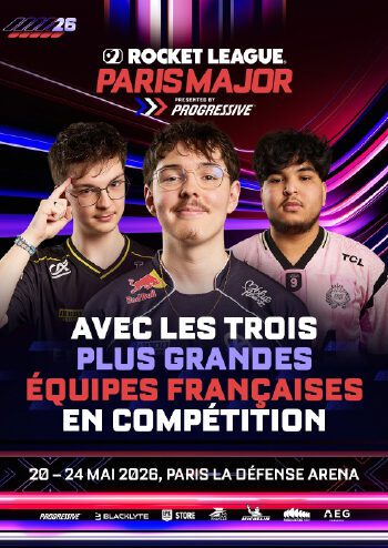 Affiche Rocket League Paris Major du 22 au 24 mai 2026 à Paris La Défense Arena