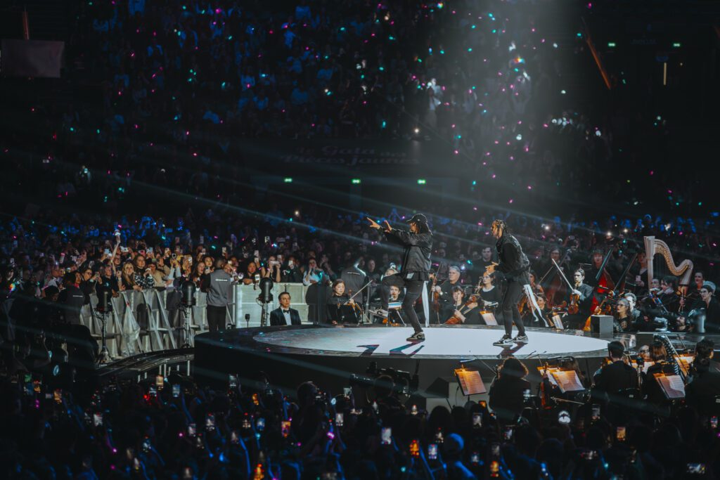 Le Gala des Pièces jaunes Paris La Défense Arena scène large vue scène proscenium