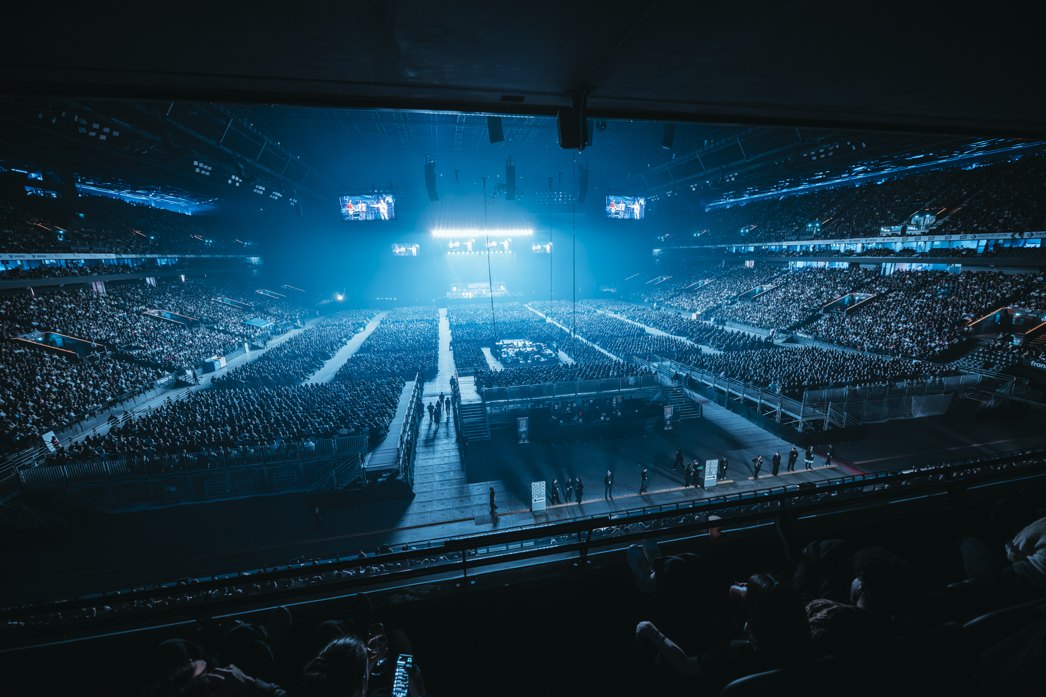 Vue depuis les loges à Paris La Défense Arena