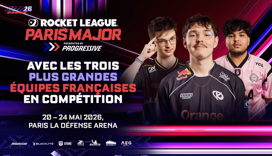 Affiche Rocket League Paris Major du 22 au 24 mai 2026 à Paris La Défense Arena